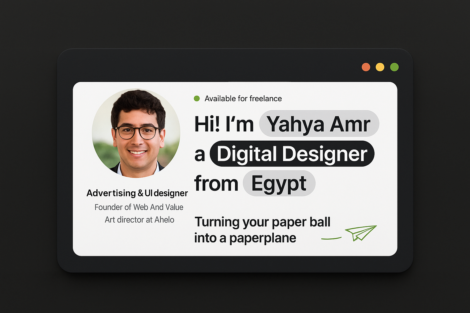 Yahya Amr Portfolio