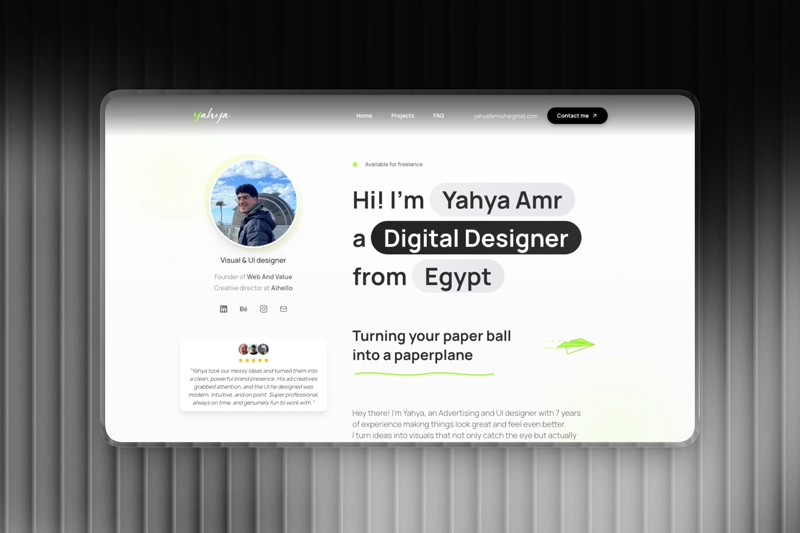 Yahya Amr Portfolio